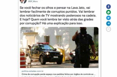 Moro insinua que há casos de corrupção no governo Bolsonaro