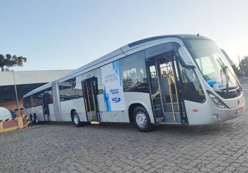  Prefeitura de Ponta Grossa inicia testes com novo modelo de ônibus