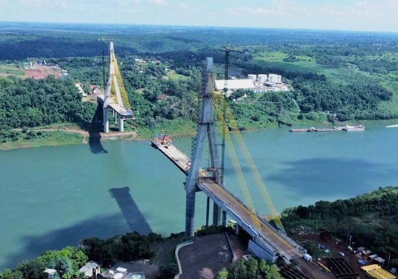  Obra da Ponte da Integração Brasil-Paraguai chega a 82% de execução
