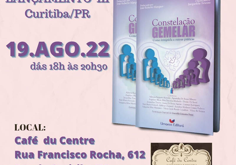  Livro Constelação Gemelar será lançado em Curitiba