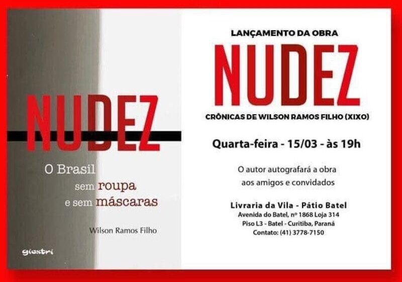  ‘Nudez: o Brasil sem roupa e sem máscaras’ será lançado nesta quarta