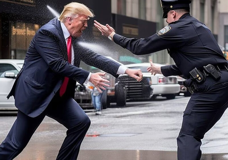  Em fotos falsas, criadas por IA, Trump leva gás de pimenta e malha na cadeia; veja