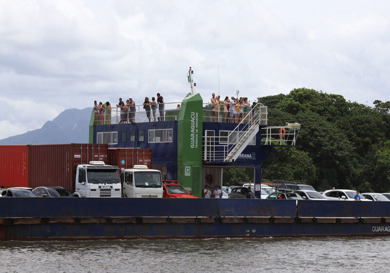  Com Ponte de Guaratuba em andamento, ferry boat terá isenção de tarifa até final do ano