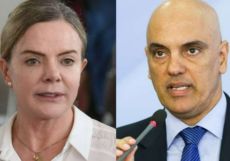  Gleisi volta a criticar Justiça Eleitoral e diz não saber se Moraes ouviu a fala dela