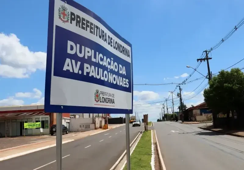  Prefeitura de Londrina conclui duplicação de pista da avenida Paulo Novaes da Silveira