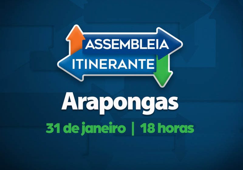  Assembleia Itinerante promove sessão especial em Arapongas nesta quarta-feira