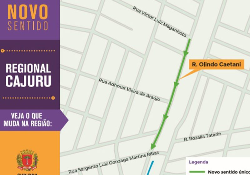  Fique atento: rua do Uberaba passa a ter sentido único a partir desta quinta-feira