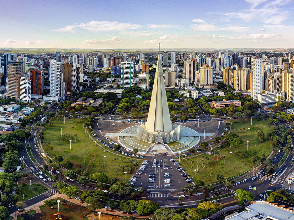 Drone catedral Maringá