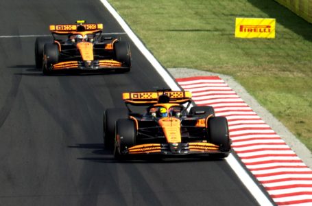 F-1 tem ‘climão’ da McLaren após tirada de pé polêmica de Norris e vitória de Piastri na Hungria