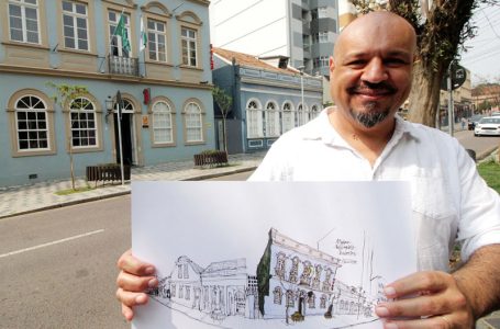 Urban sketcher Simon Taylor assume residência artística do Museu Casa Alfredo Andersen