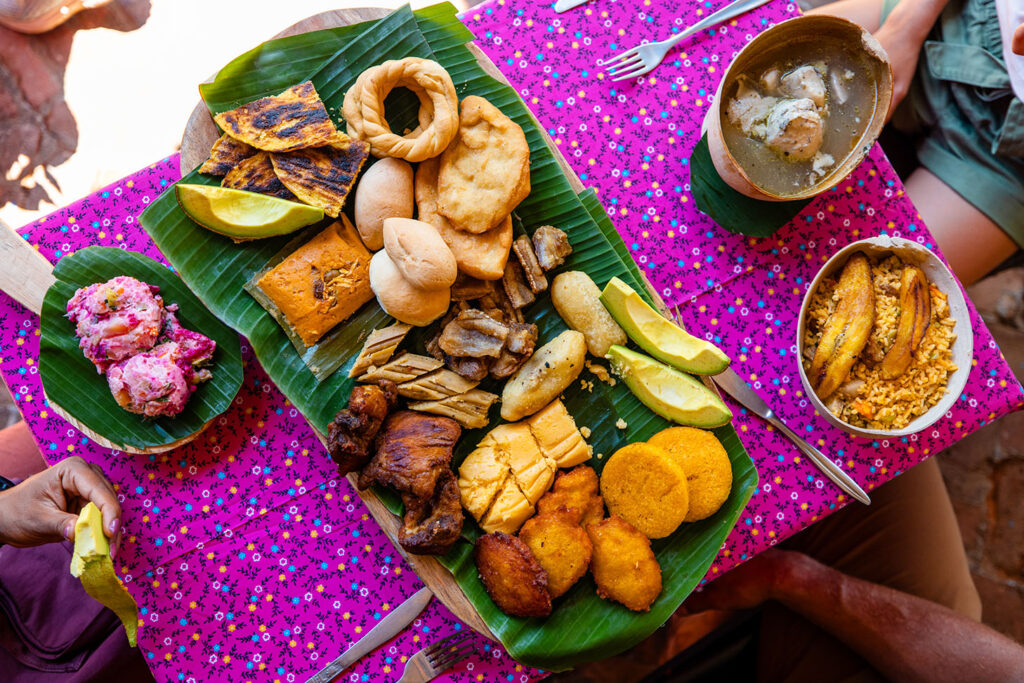 Comida tradicional da Vila dos Santos, província Los Santos