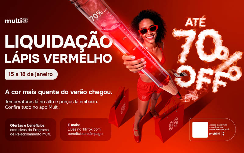 Liquidação Lápis Vermelho