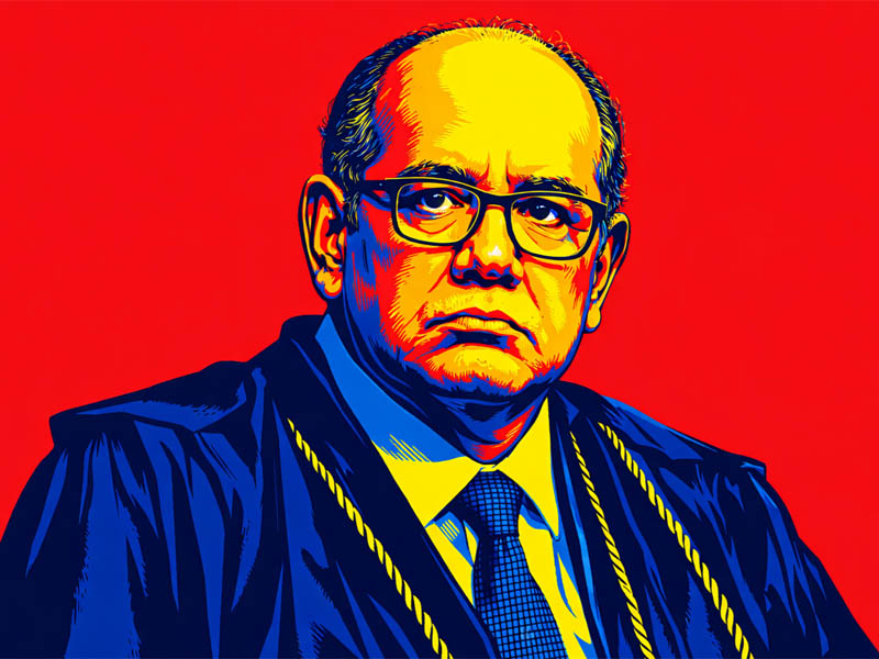 ilustração do ministro gilmar mendes