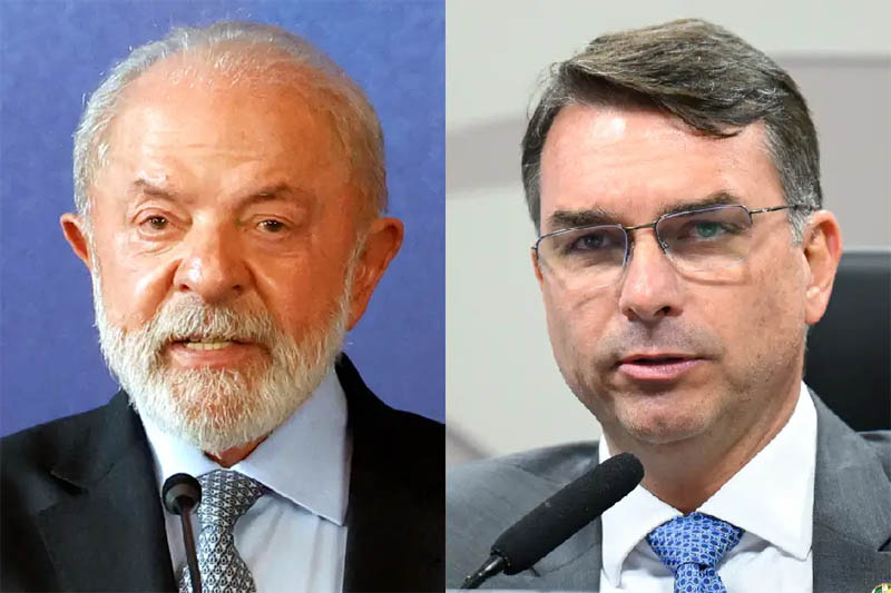 Lula e Flávio Bolsonaro em cenário eleitoral para 2026 segundo pesquisa Quaest