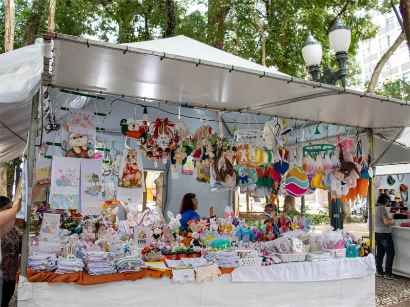 Barraquinha em feira de páscoa